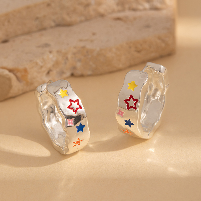 日韩精致简约耳圈爆款时尚百搭高级感素圈耳环气质通勤冷淡风耳扣详情25