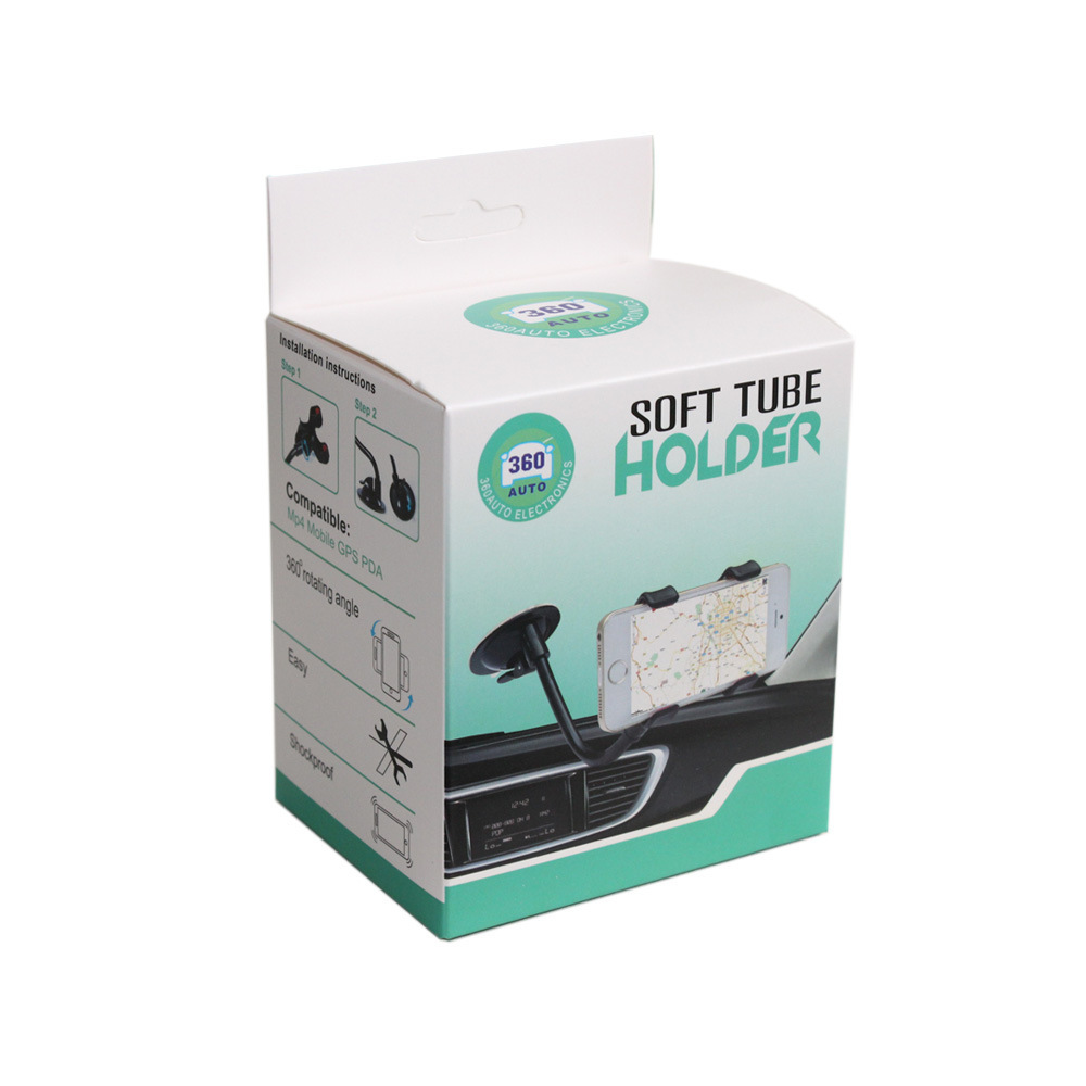 Car phone stand 360-degree rotating dual-clip lazy person stand, car GPS navigation stand pic 7