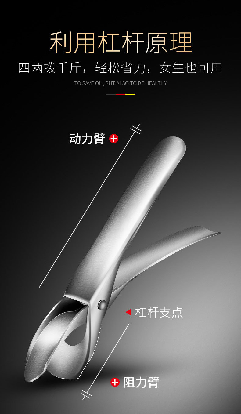 304 stainless steel Taishan clamp, multi-functional kitchen plate lifter, thickened anti-slip bowl pick, household heat-insulating and labor-saving clamp pic 4