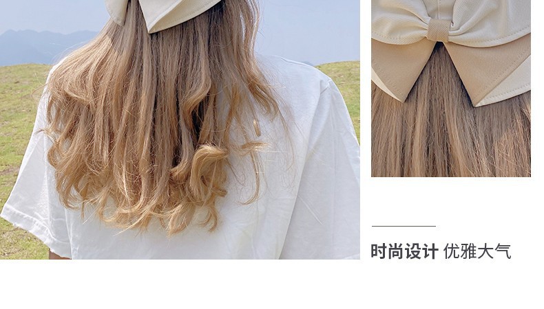 帽子女韩版夏季日系潮流蝴蝶结ins风百搭防晒遮阳防紫外线渔夫帽详情4