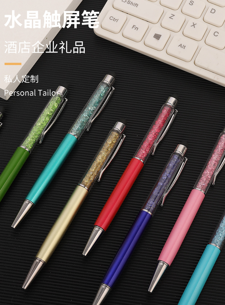 Wholesale crystal pens, metal pens, metal ballpoint pens, capacitive stylus pens, touchscreen pens and gift pens from the manufacturer pic 1