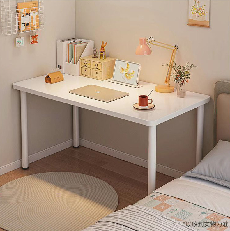 电脑桌简约单人用小方桌化妆吃饭工作出租屋loft一人居白色桌子详情11