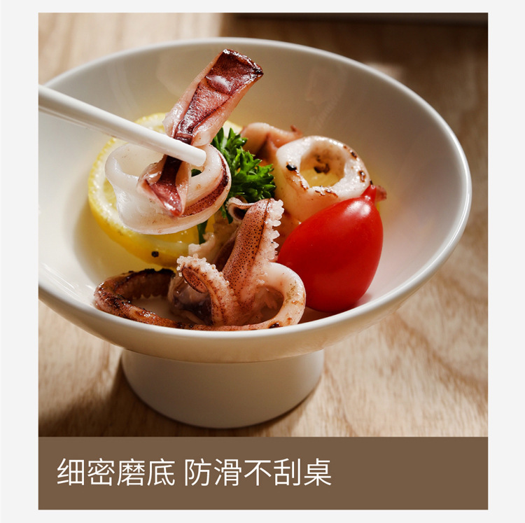陶瓷水果盘宫廷装菜碗高级高脚碗餐厅茶点盘创意简约冰淇淋杯详情13
