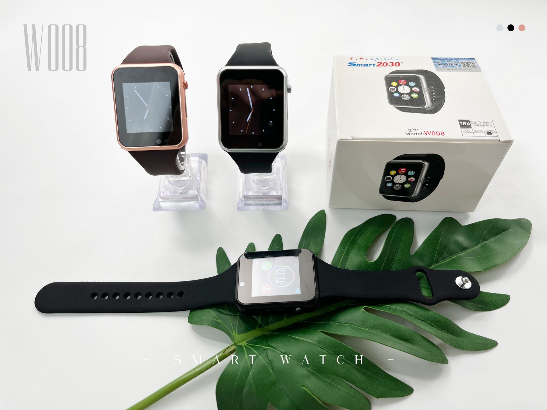 W008智能手表蓝牙插卡通话手表运动计步来电信息提醒智能手表工厂详情9