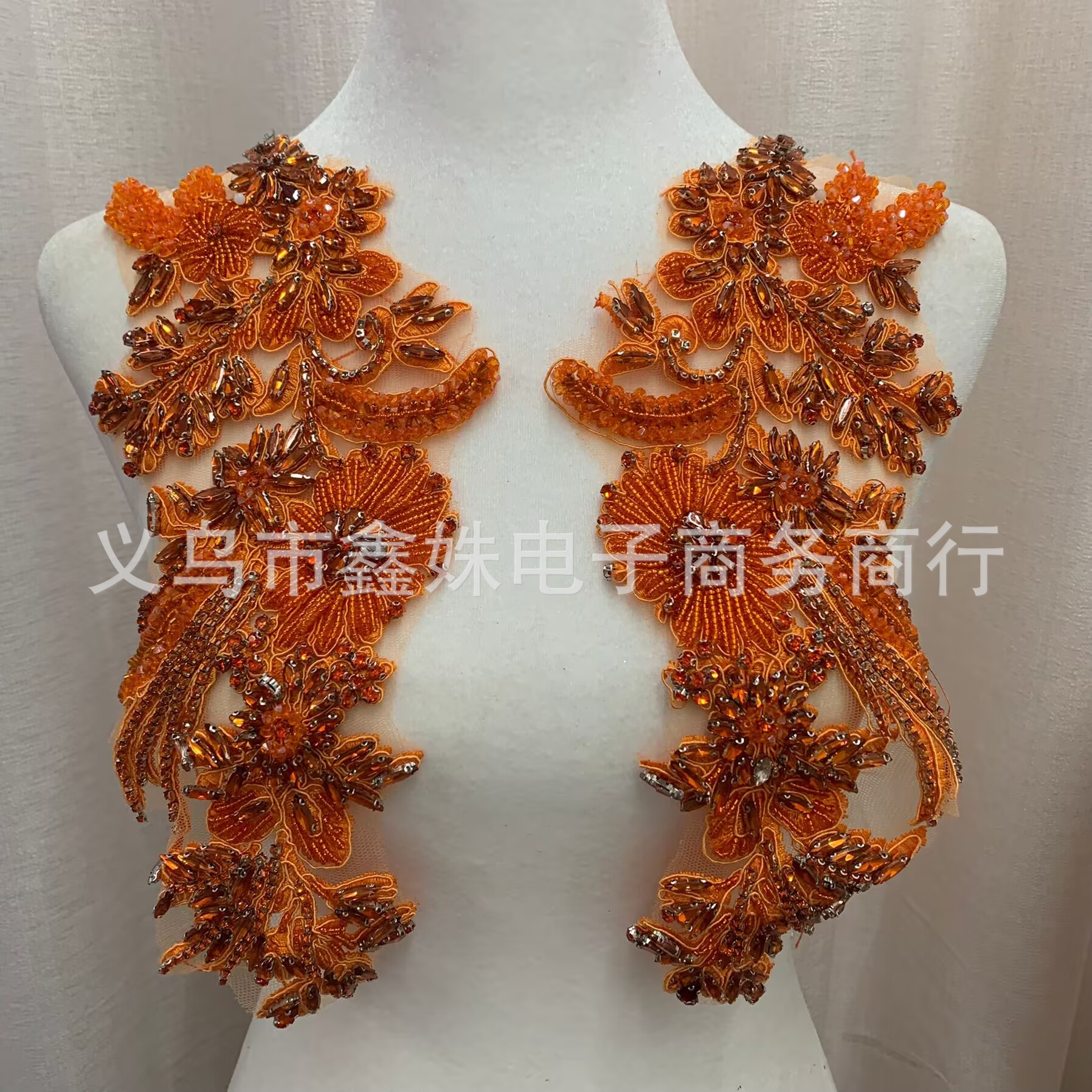 全新手工麦穗钉珠钉钻珠绣服装配饰详情10
