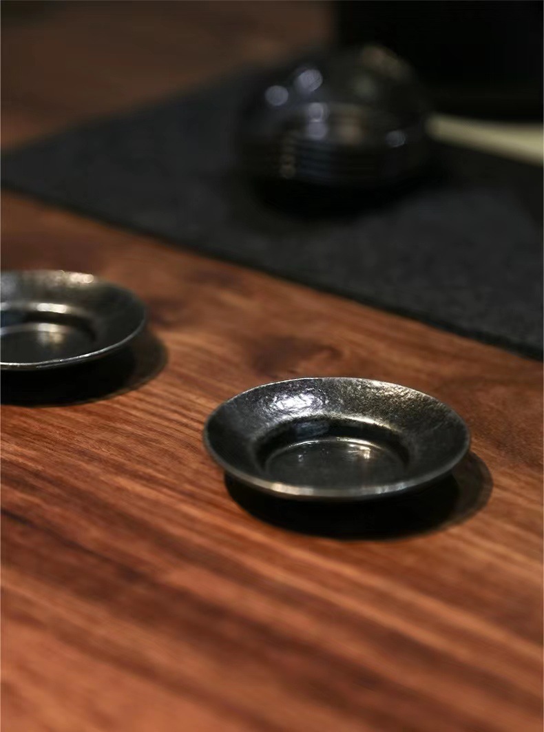 厂家直销铜合金杯垫 功夫茶具配件茶道茶托杯托 日式杯托详情9