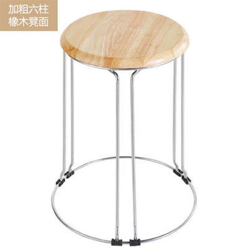 凳子北欧轻奢钢筋凳简约加厚时尚圆凳金色网红板凳凳子家用加粗详情41