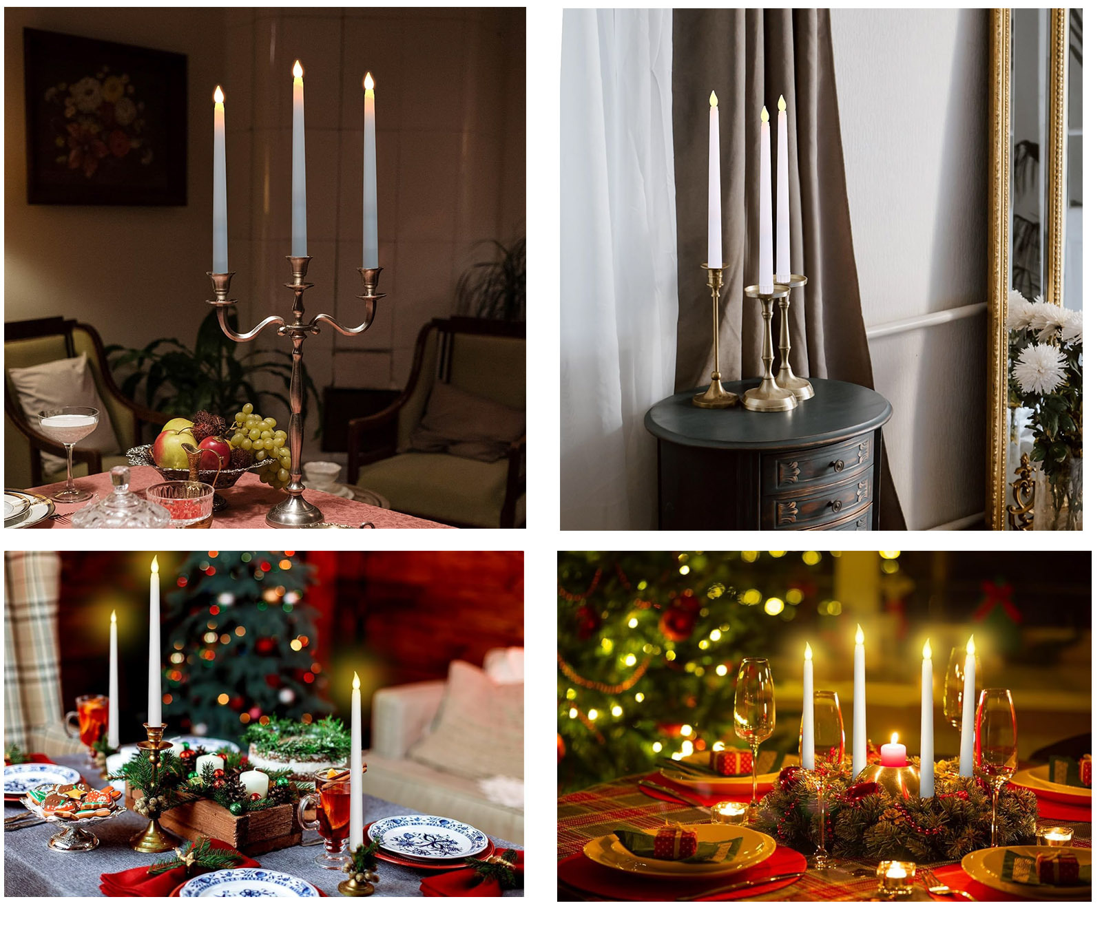 跨境无烟仿真长杆蜡烛 led发光白色聚会家居装饰长杆锥形发光蜡烛详情11