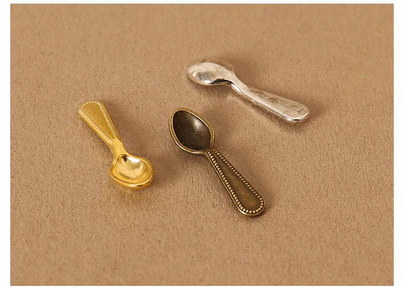 Dollhouse miniature classic knife, fork and spoon tableware simulation mini dollhouse scene model Decorative small ornaments pic 7
