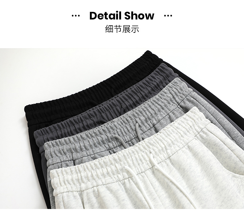 美式弯刀阔腿裤女春秋2025新款高腰宽松直筒运动休闲香蕉卫裤详情37