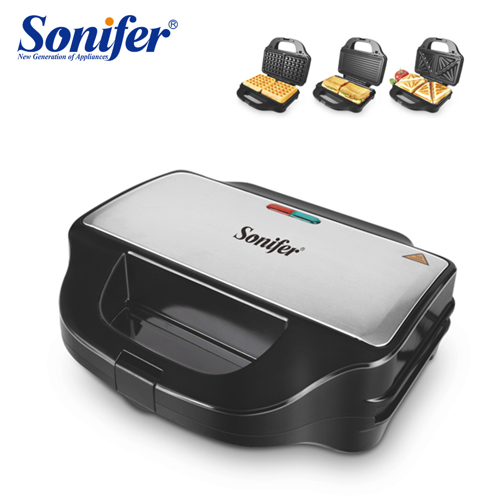 Sonifer Sandwich Maker, Breakfast maker, home light food maker, waffle maker, Grilling machine, SF-6055 pic 1