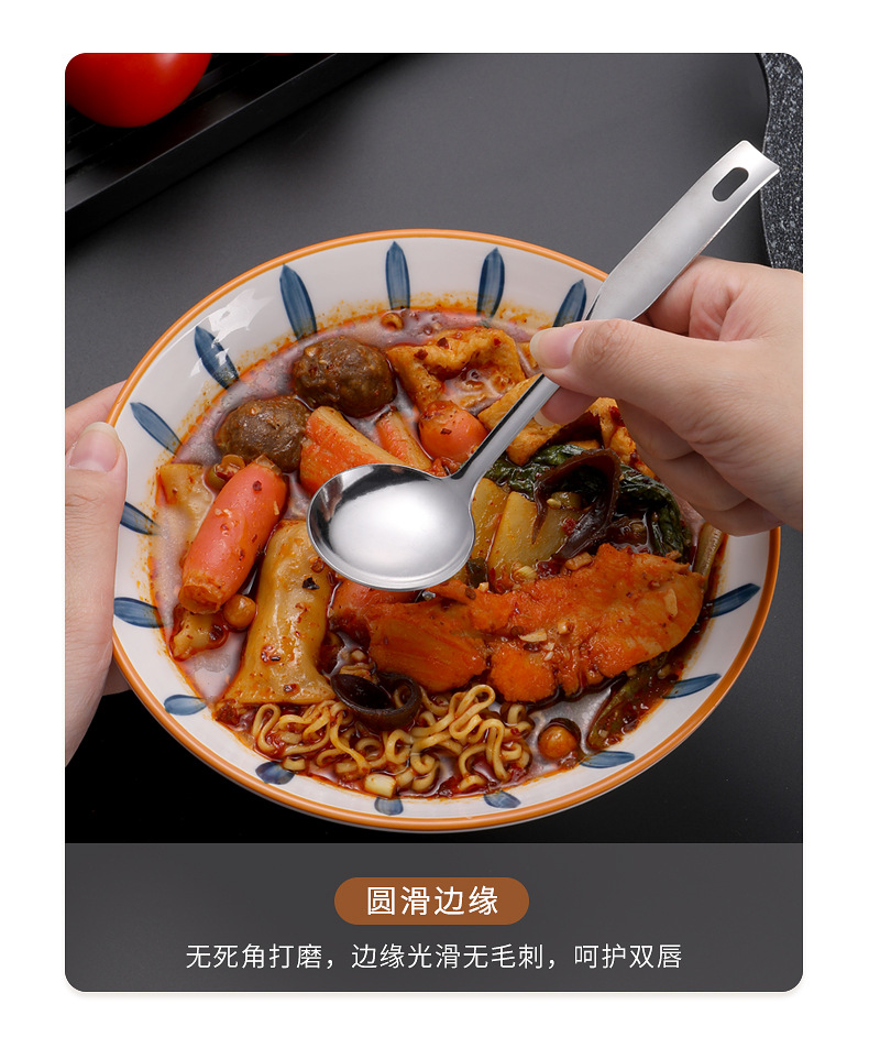 批发304不锈钢饭勺漏勺 创意儿童迷你锅铲4件套家用烹饪厨具套装详情10