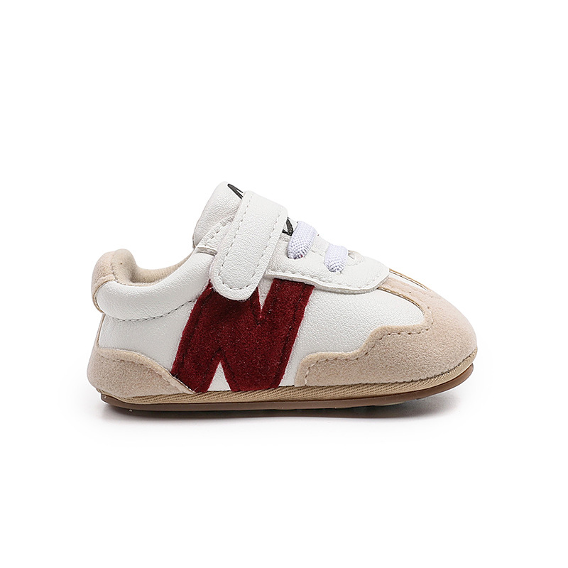 0-1岁宝宝防滑6-9-12个月男女婴儿软底防滑学步鞋运动拼色小白鞋详情9