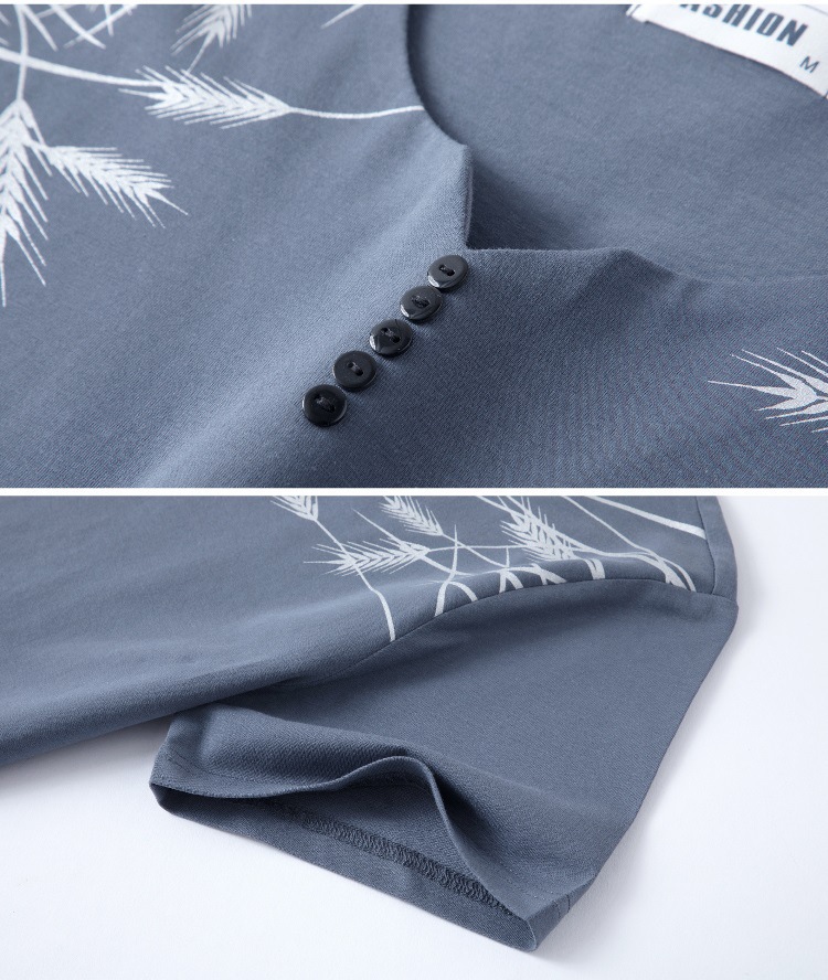 Cool and refreshing ice silk short-sleeved T-shirt for men, V-neck cotton summer thin style 2024 new half-sleeved T-shirt summer top pic 24