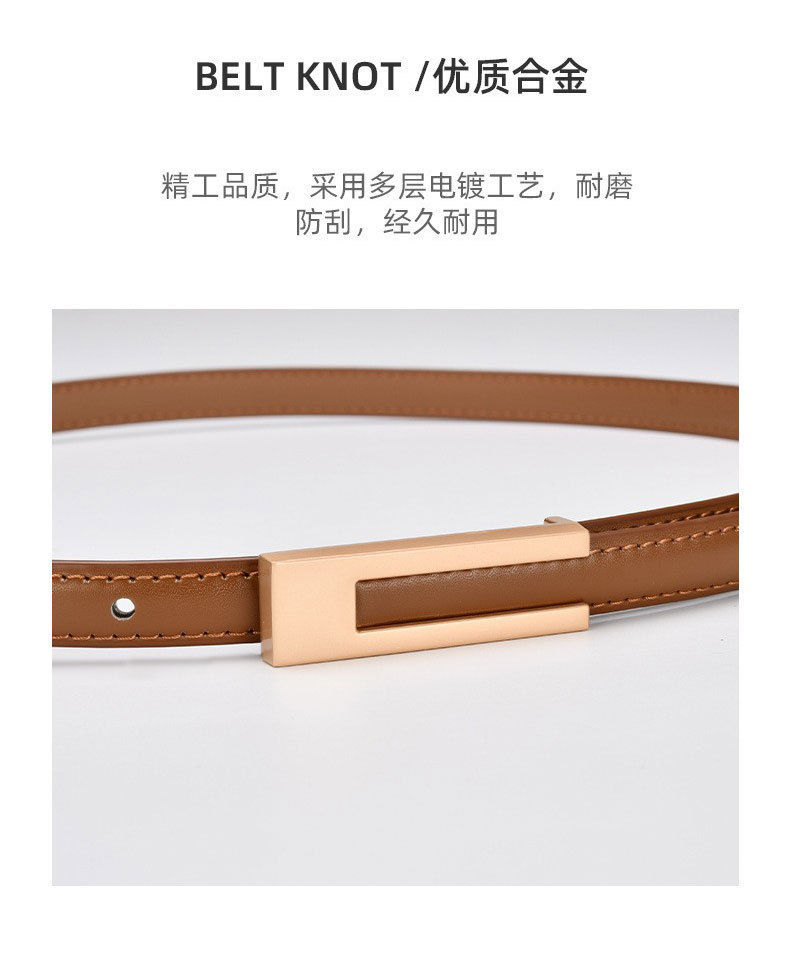 韩国复古小皮带女黑色简约百搭裤带装饰配裙子西装牛仔裤腰带细款详情14