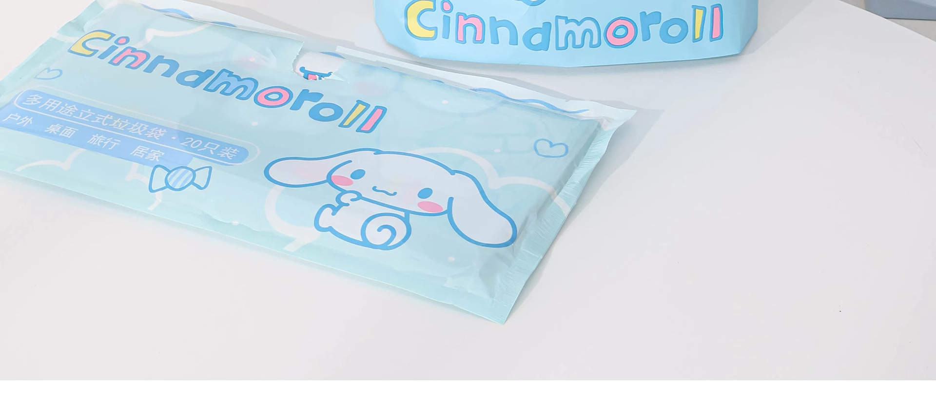 三丽鸥正版车载垃圾袋便携式加厚可爱卡通自粘多功能桌面袋子批发详情13