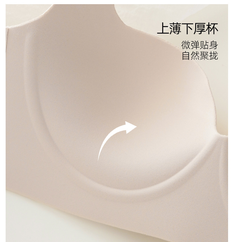 Lingerie for women, gather small breasts to make them look larger, no steel rings to tuck in the breasts, prevent sagging, lift and support, no trace bra cover set pic 4