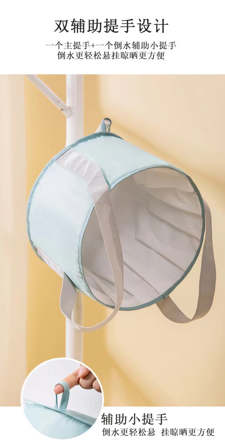 折叠泡脚桶旅行便携式保温足浴盆加高过小腿深桶家用多功能泡脚袋详情12