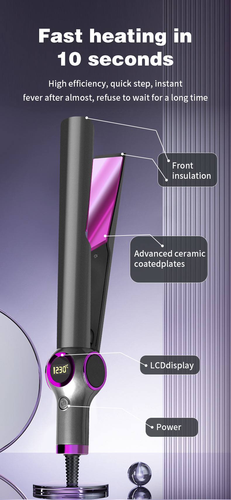 跨境热销款数显卷直发器大卷发神器自动卷发棒两用卷发器厂家批发详情8