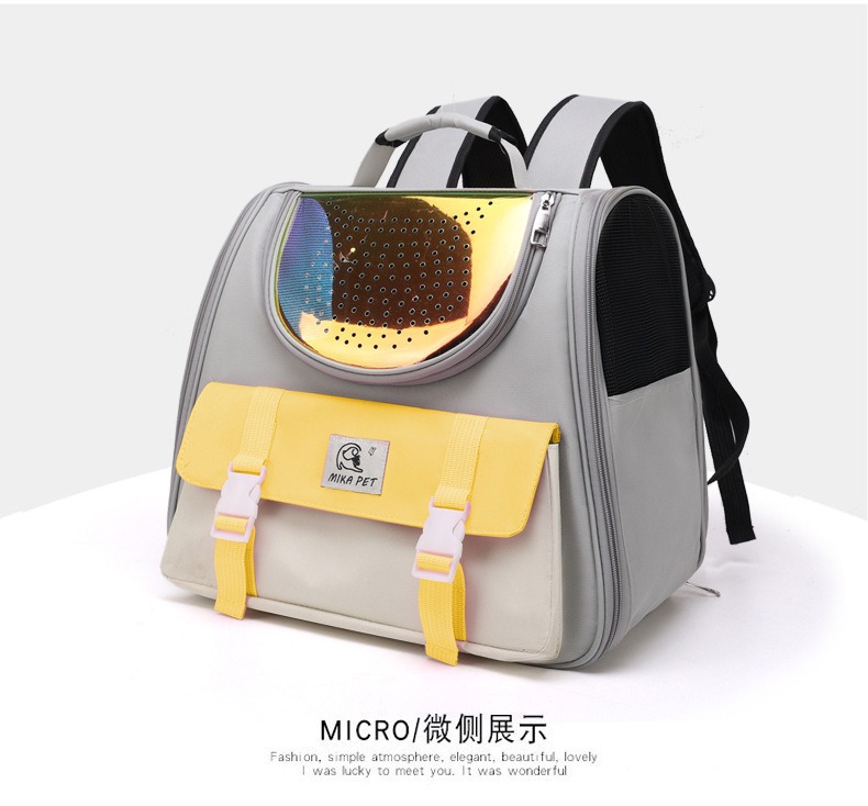 New outdoor cat bag, convenient large-capacity breathable pet bag, breathable outdoor travel cat backpack, cross-border wholesale pic 16