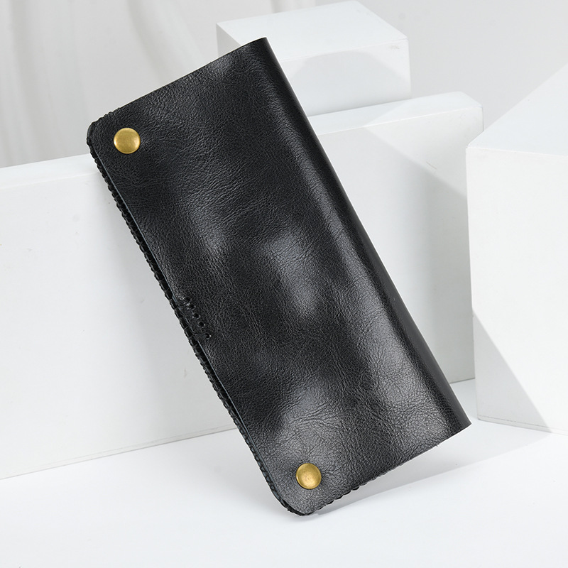 Hairstylist supplies scissors bag, genuine leather tools storage bag, hairdressing scissors bag, barber shop clipper, comb, scissors bag pic 6