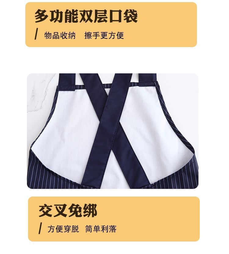 Detachable apron, kitchen household oil-proof apron, waterproof and oil-proof, thickened hand towel for women, multi-functional apron wholesale pic 5