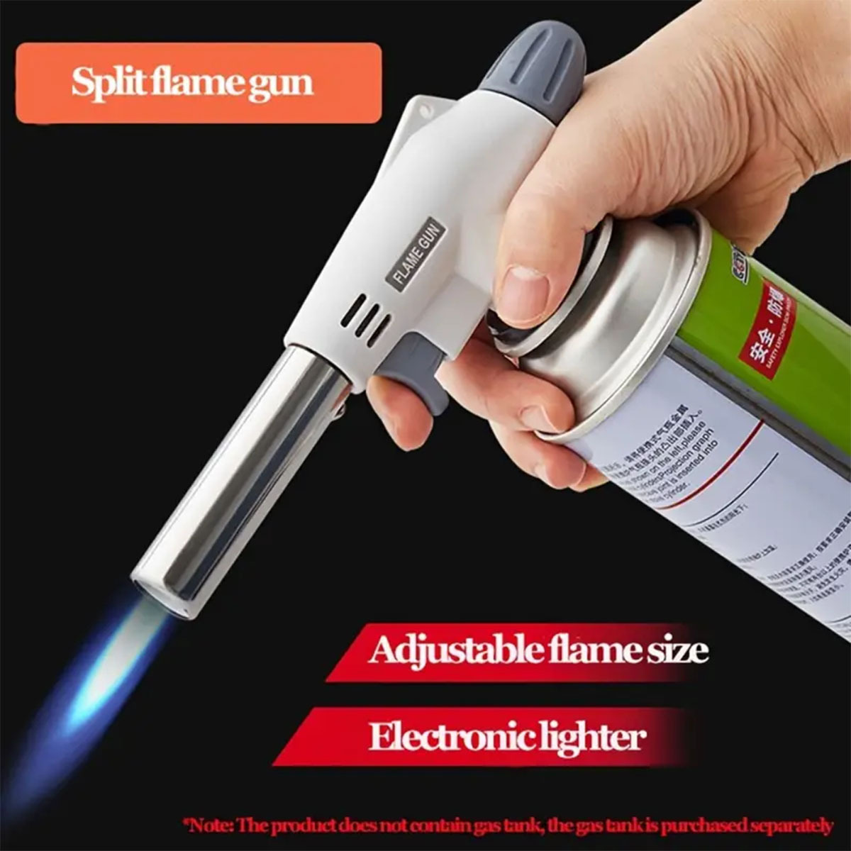 Outdoor barbecue spray gun, kitchen igniter, butane gas welding gun, gas gun, cassette small spray gun (without gas cylinder pic 1