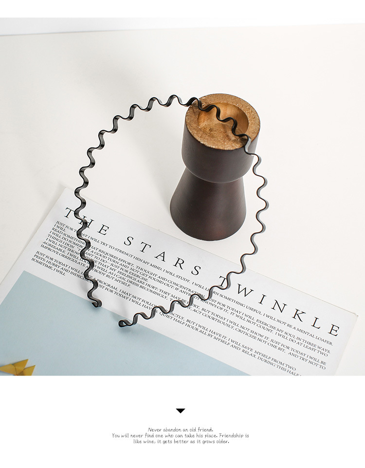 日韩男女发箍背头运动黑色波浪铁头箍钢丝弹簧头扣2元店货源头饰详情9