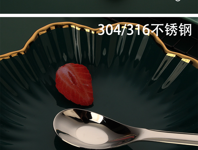 304勺子批发勺子316不锈钢汤勺家用调羹小餐勺商用超市货源平底勺详情12