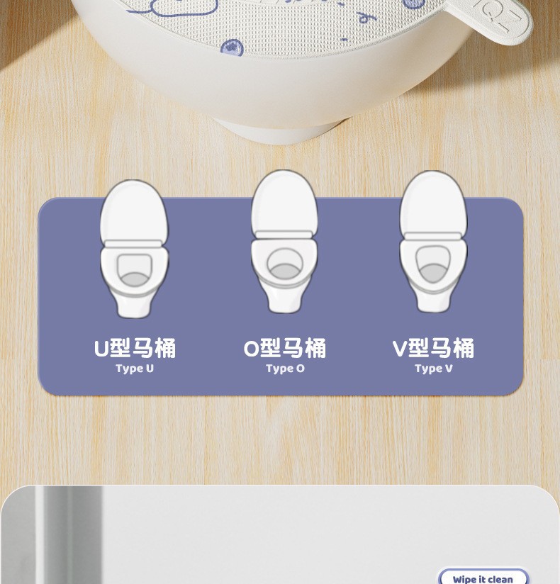 防水易清洗马桶坐垫夏季四季通用泡沫硅胶垫大号家用耐脏粘贴坐便详情6