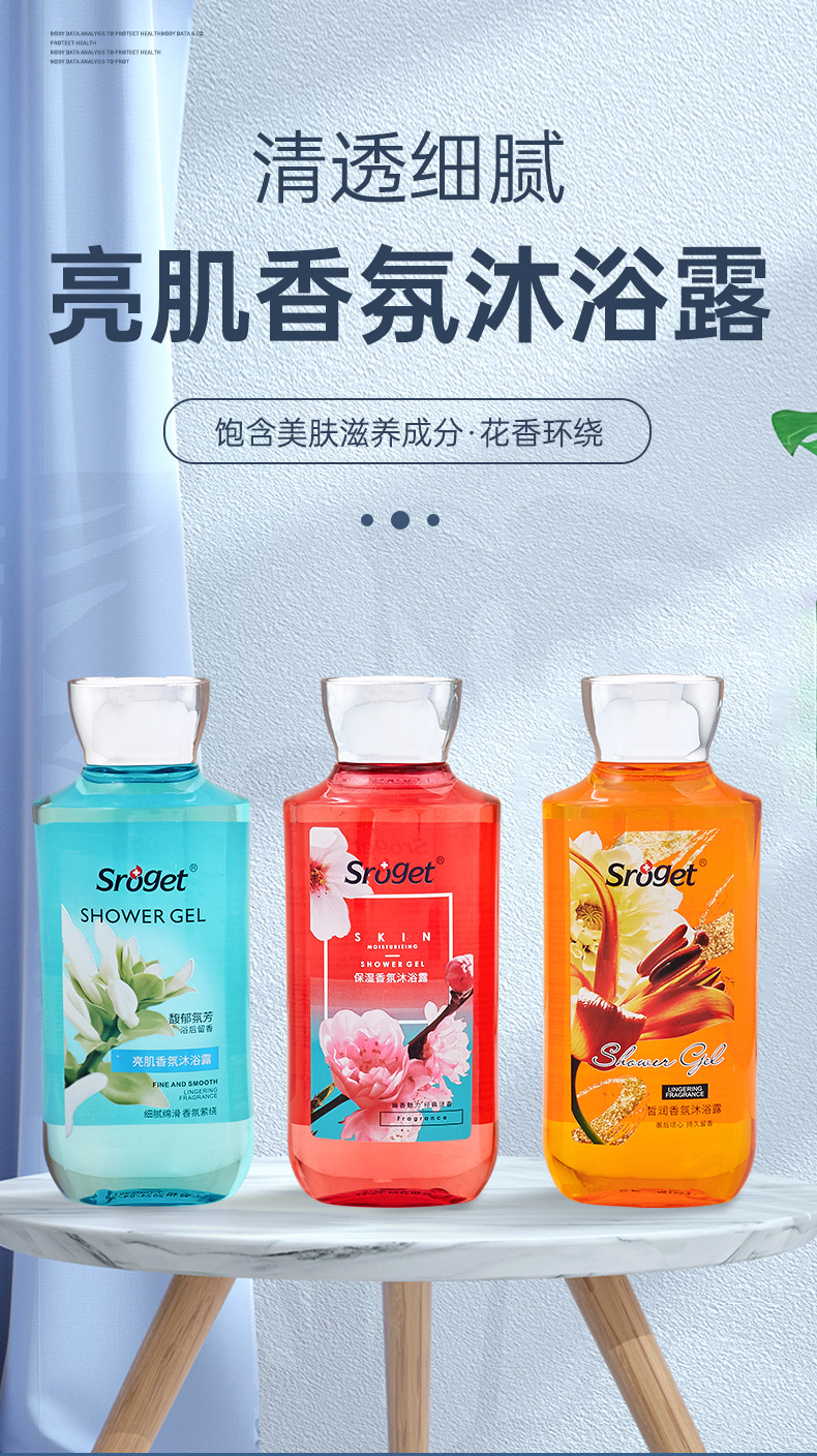 Wholesale scented body wash, perfume, long-lasting fragrance, moisturizing and nourishing body wash sroget shower gel pic 13