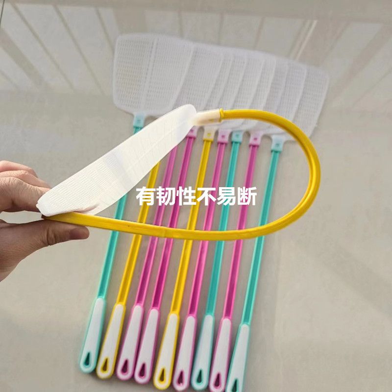 Plastic fly swatter, large head, mature rubber, not easy to break, summer advertising logo mosquito and fly swatter, fly swatter wholesale pic 11