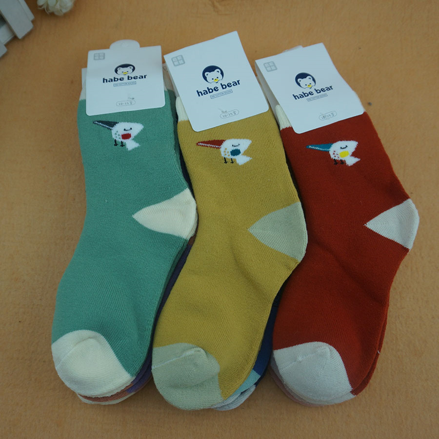 哈呗熊娃新品冬季宝宝毛巾袜毛圈袜儿童保暖婴儿学生袜子详情17