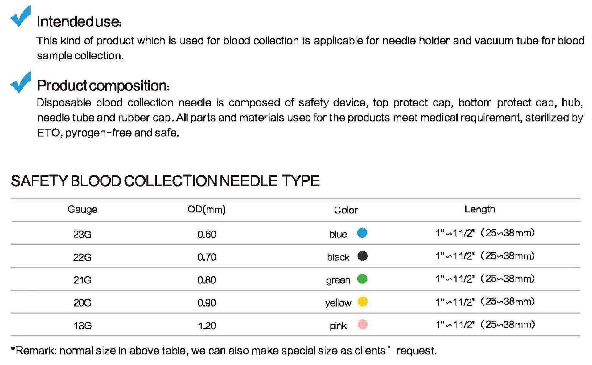外贸出口一次性安全采血针医用采血针Needle holder一次性持针器详情11