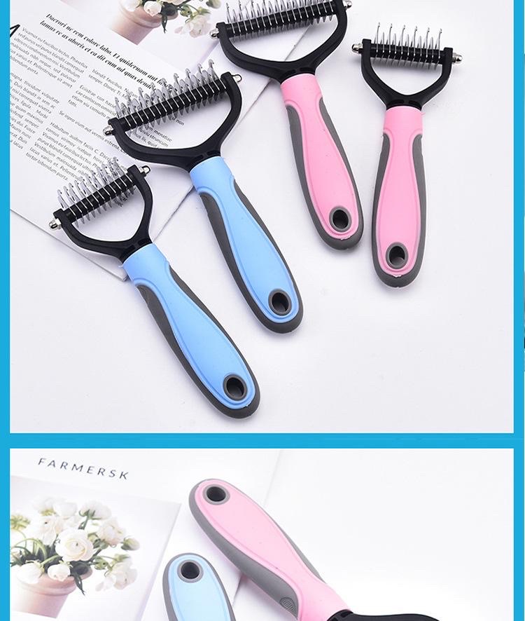 Cross-border pet knot comb, cat and dog hair removal comb, hair removal comb, dog comb, cat comb, pet comb pic 18