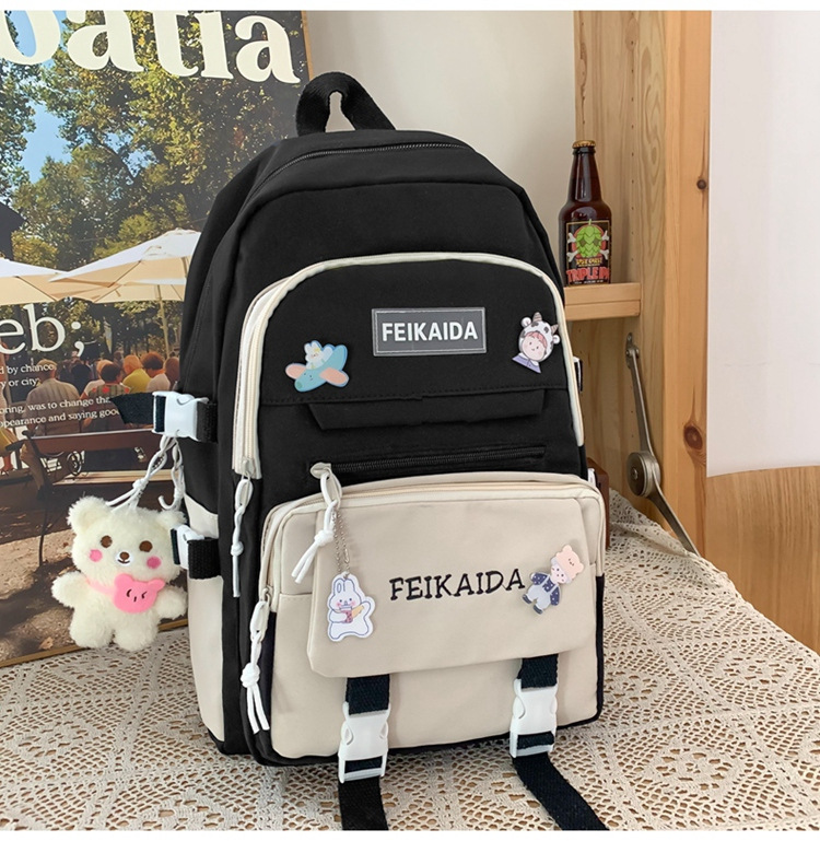 小清新书包女初中生高颜值可爱小学生双肩包中学生大容量轻便背包详情15