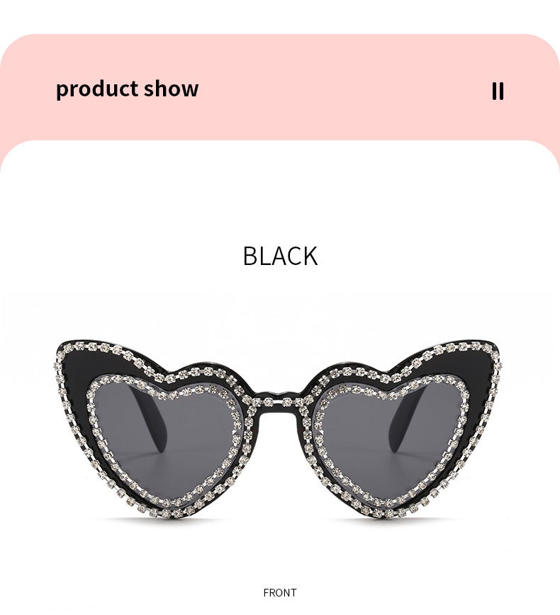 2024新款欧美爱心镶钻太阳镜桃心可爱素颜街拍墨镜跨境潮眼镜批发详情15