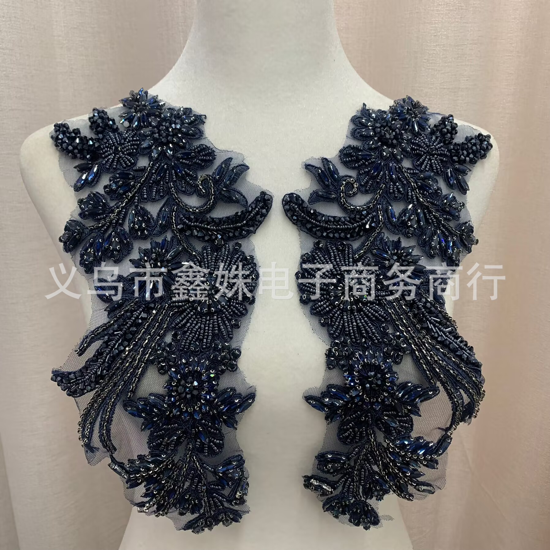 全新手工麦穗钉珠钉钻珠绣服装配饰详情11