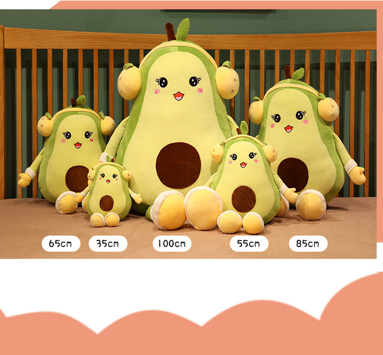 Cute avocado plush toys, fruit dolls, throw pillows, internet-famous stuffed dolls, birthday gifts for girls and children pic 4