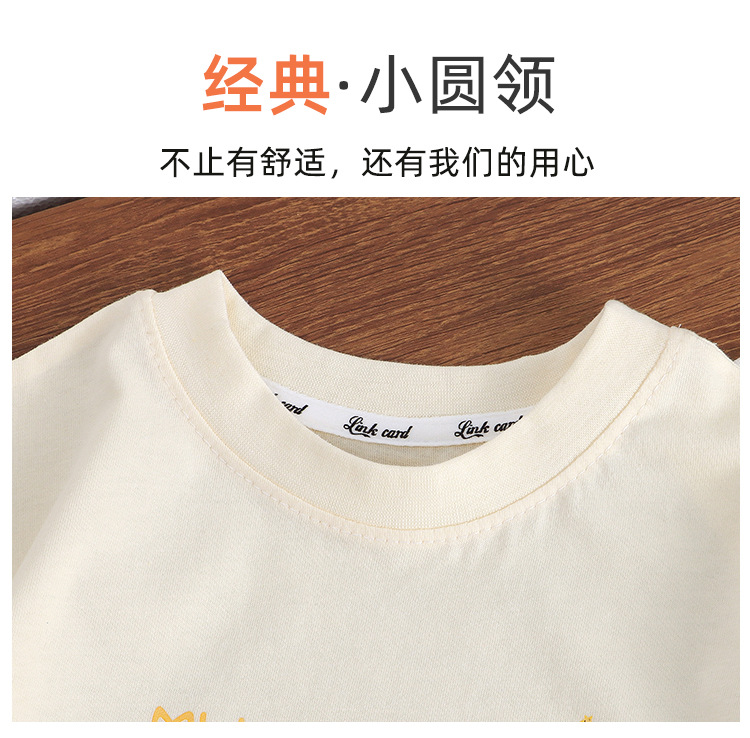 新款卡通立体玩偶T恤儿童短袖纯棉男童女童夏季单件中大童亲子装详情5