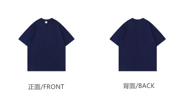 250g heavy-duty American pure cotton short-sleeved T-shirt, couple solid-color top, casual large-sized base layer, pure white T-shirt for men and women pic 17