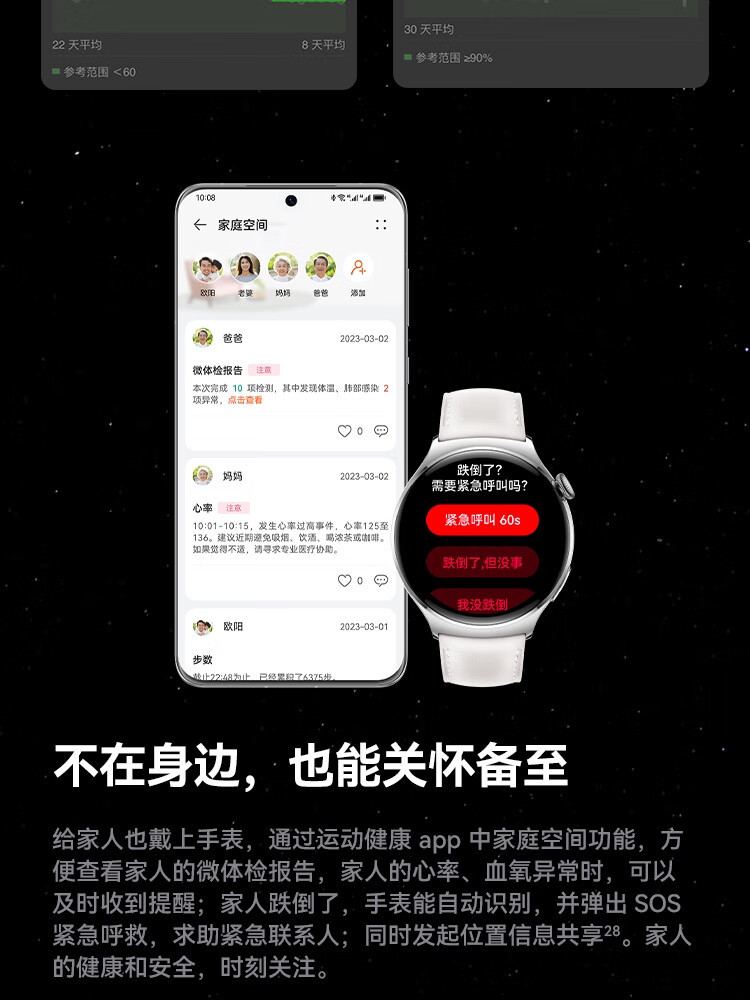 原装WATCH 4智能手表eSIM独立通话ECG心电分析100+运动安卓适用详情26