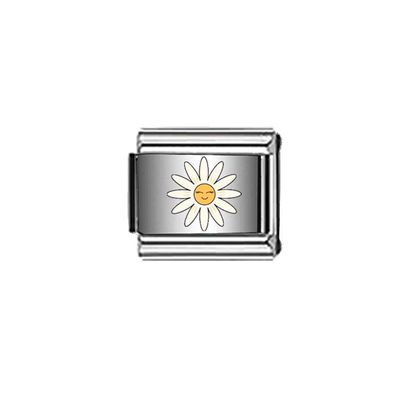 跨境爆品新款原创钛钢手链套装时尚简约个性DIY图案手链饰品批发详情27