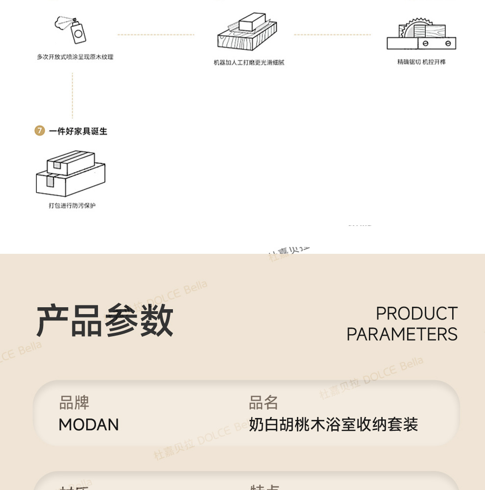 美拉德风黑胡桃木毛巾架卫生间免打孔浴室浴巾置物架高端卫浴架子详情19