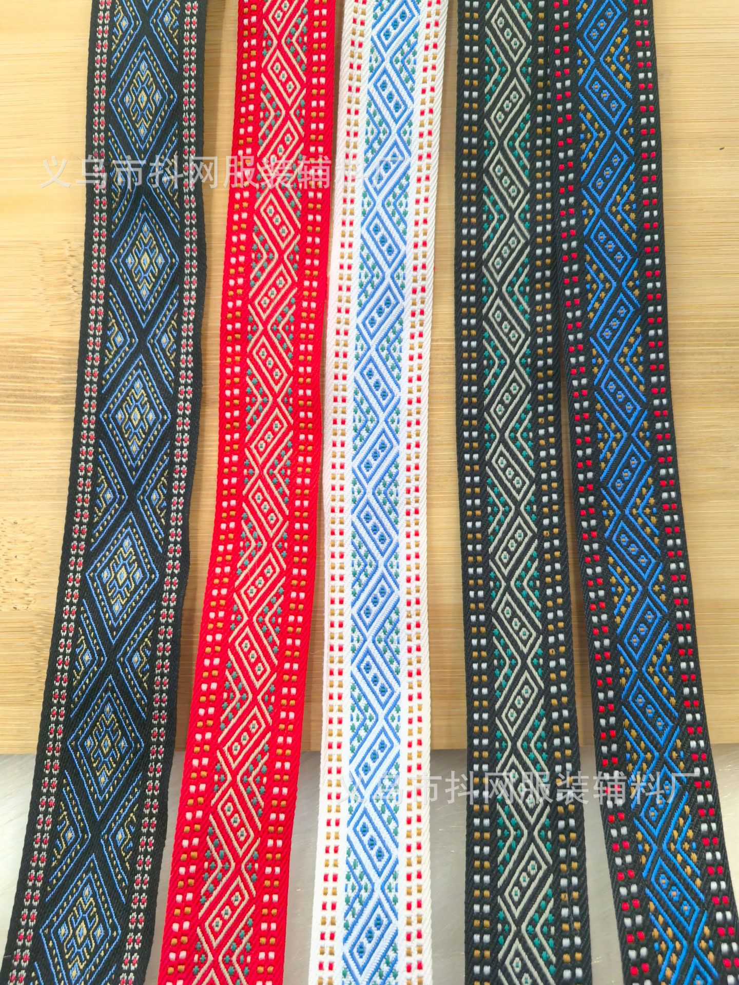 2.5-3.0 cm ethnic-style jacquard ribbons, ethnic woven ribbons, minority costumes and accessories for performance costumes pic 3