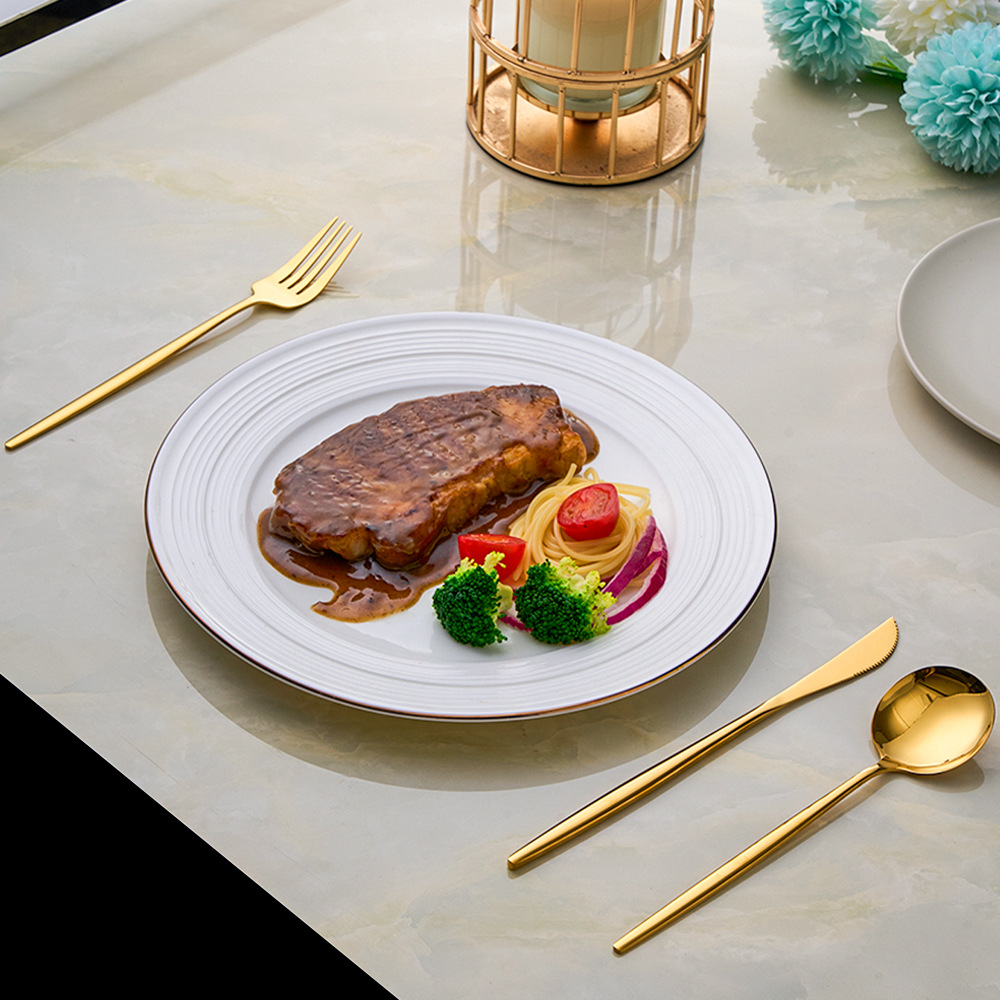 跨境不锈钢餐具刀叉勺子高颜值葡萄牙甜品牛排西餐spoons24件套装详情8