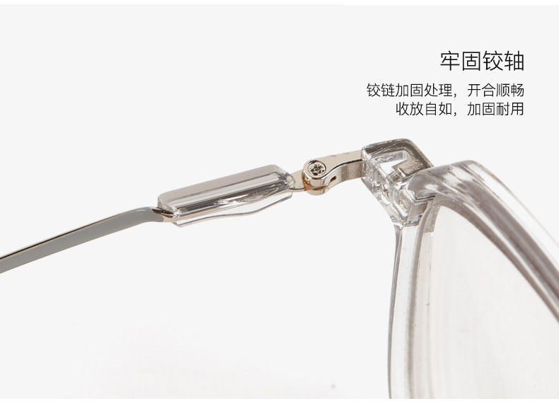 光感变色近视眼镜成品防蓝光眼镜框变色眼镜女大框高颜值显瘦素颜详情10