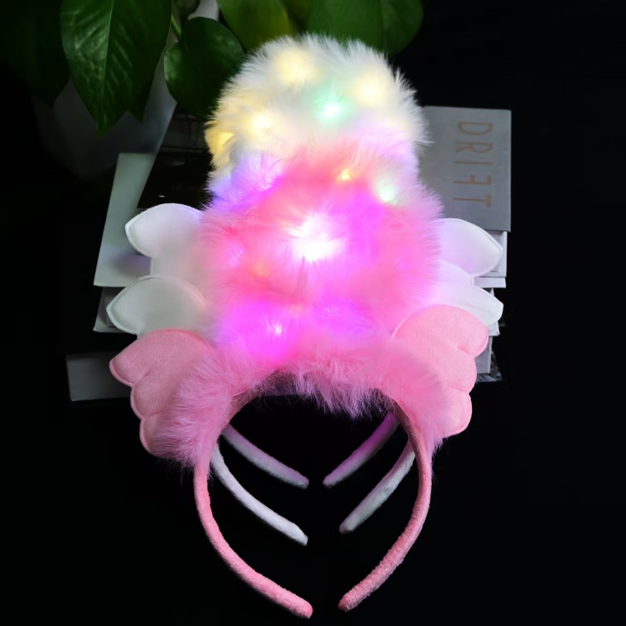 New hair bands, feather angel headbands, cos headwear, forest-themed luminous toys, popular wholesale items for night market stalls pic 10