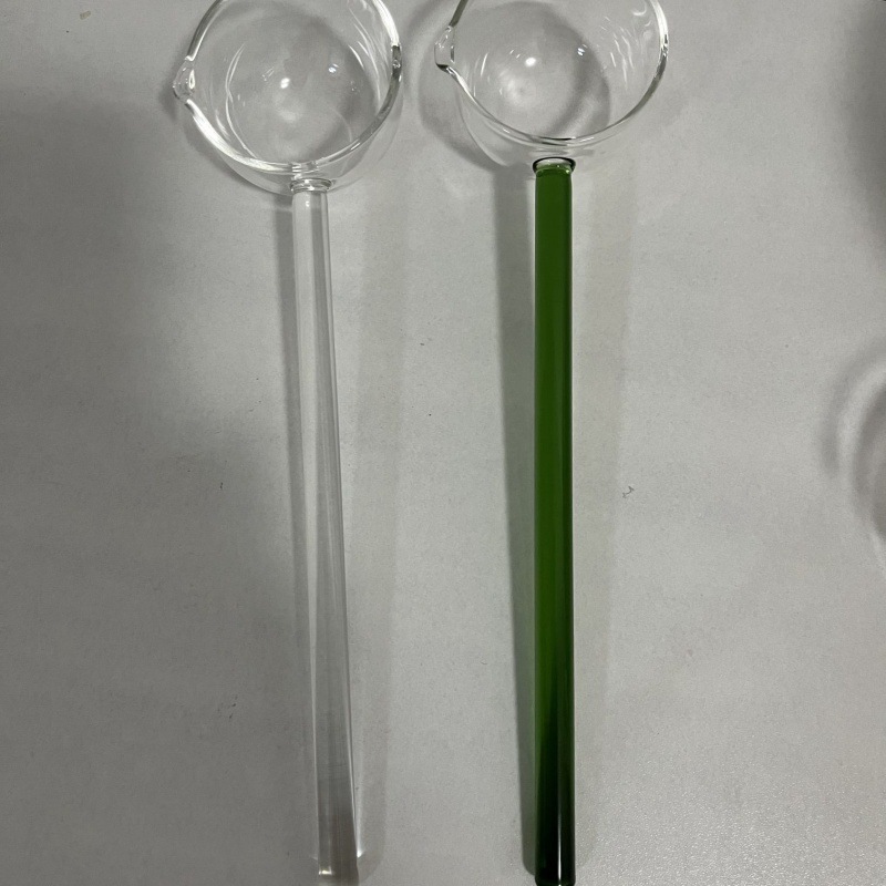 高硼硅耐热玻璃汤勺玻璃勺热油勺可以直接明火加热的勺详情14