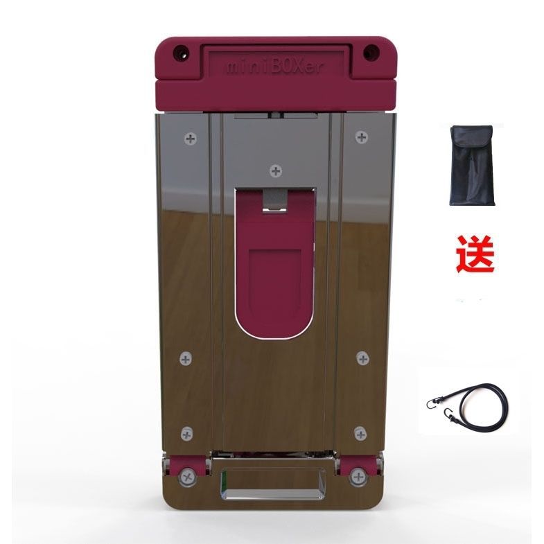 迷你买菜不锈钢全折叠便携手拉车家用购物拉货拖车搬运行李拉杆车详情22